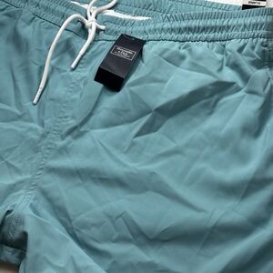 Abercrombie & Fitch Swim Trunks Mens XL Aqua 5" Relaxed Stretch Quick Dry NWT